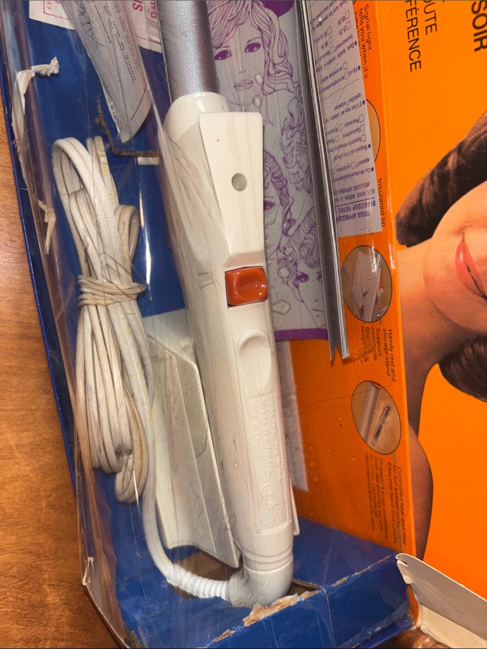 Sunbeam Mist-Stick II Hair Curler in Orange and Blue Box - Picture 5 of 7